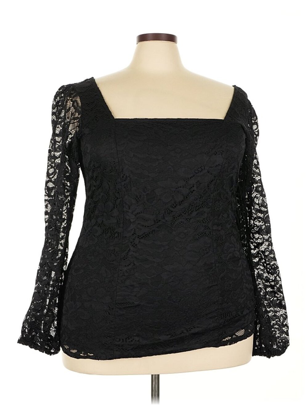 Torrid Long Sleeve Black Lace Top Size 3x - Picture 2 of 5